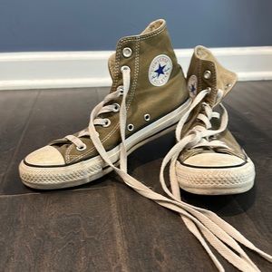 Army Green High Top Converse
